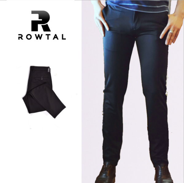 Men's casual pants slim  men's pants four-sided elastic casual pants - Image 3