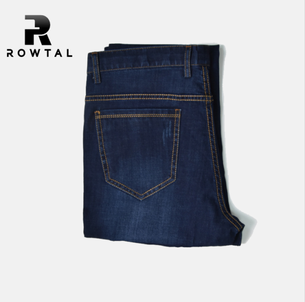 Men's straight soft stretch men's pants casual comfortable fold wash pants