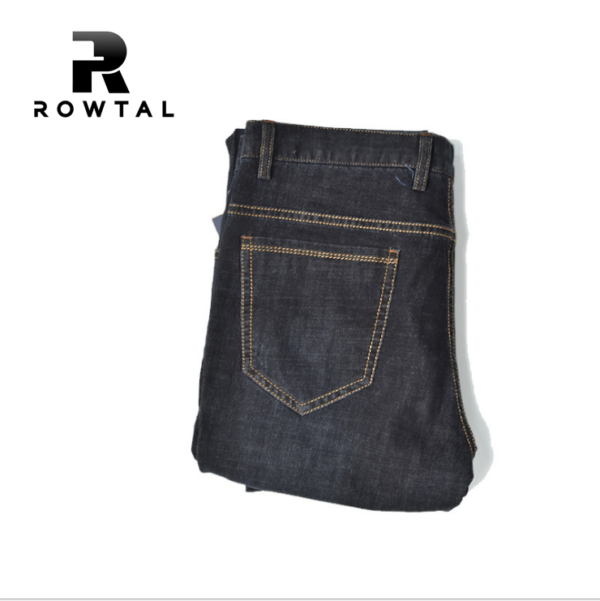 Men's jeans casual straight medium stretch casual pants